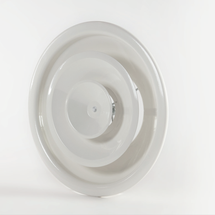 Circular diffusers with adjustable cones