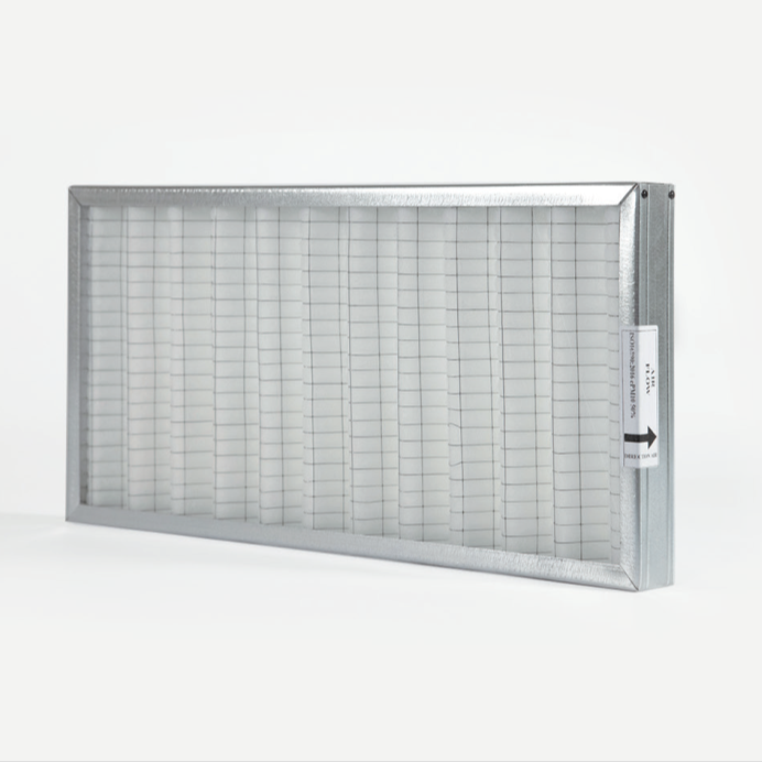 Synthetic pleated filter cells