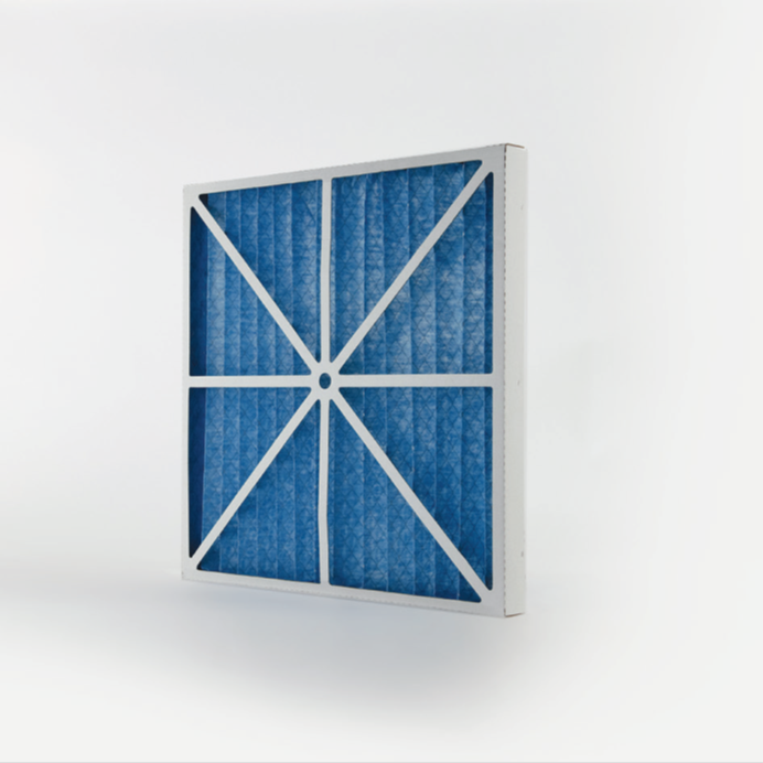Disposable pleated filter cells
